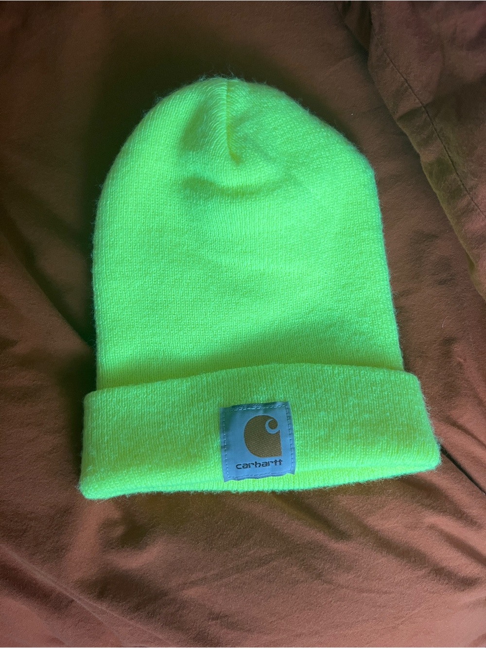 Carhartt Neon Yellow Cuffed Beanie